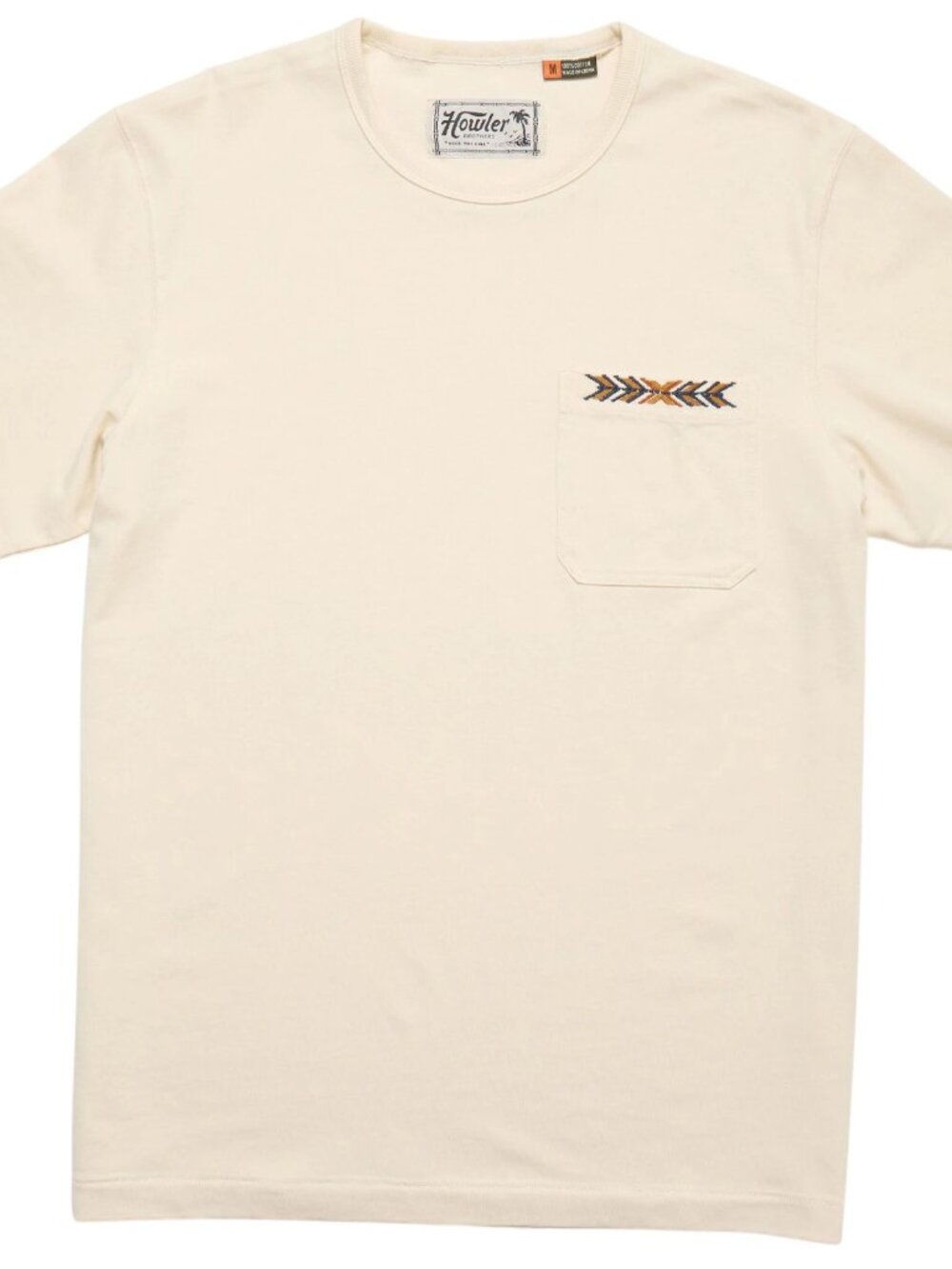 Howler Brothers Men's Spectrum Pocket Tee Bone White Size M NWT D